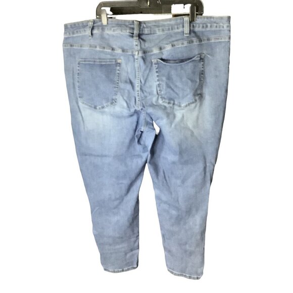 Venezia Womens Distressed Denim Jeans Sz 24 Blue 5 Pocket Design Button Closure - Picture 2 of 16